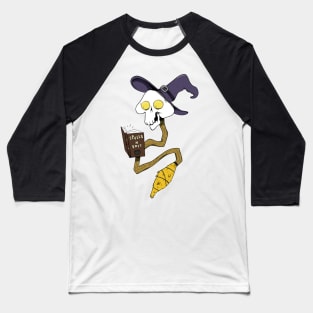 witch cowboy reading spell book Baseball T-Shirt